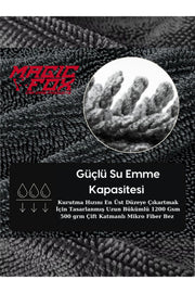 1200 Gsm Cift katlı Araç Kurulama Havlusu