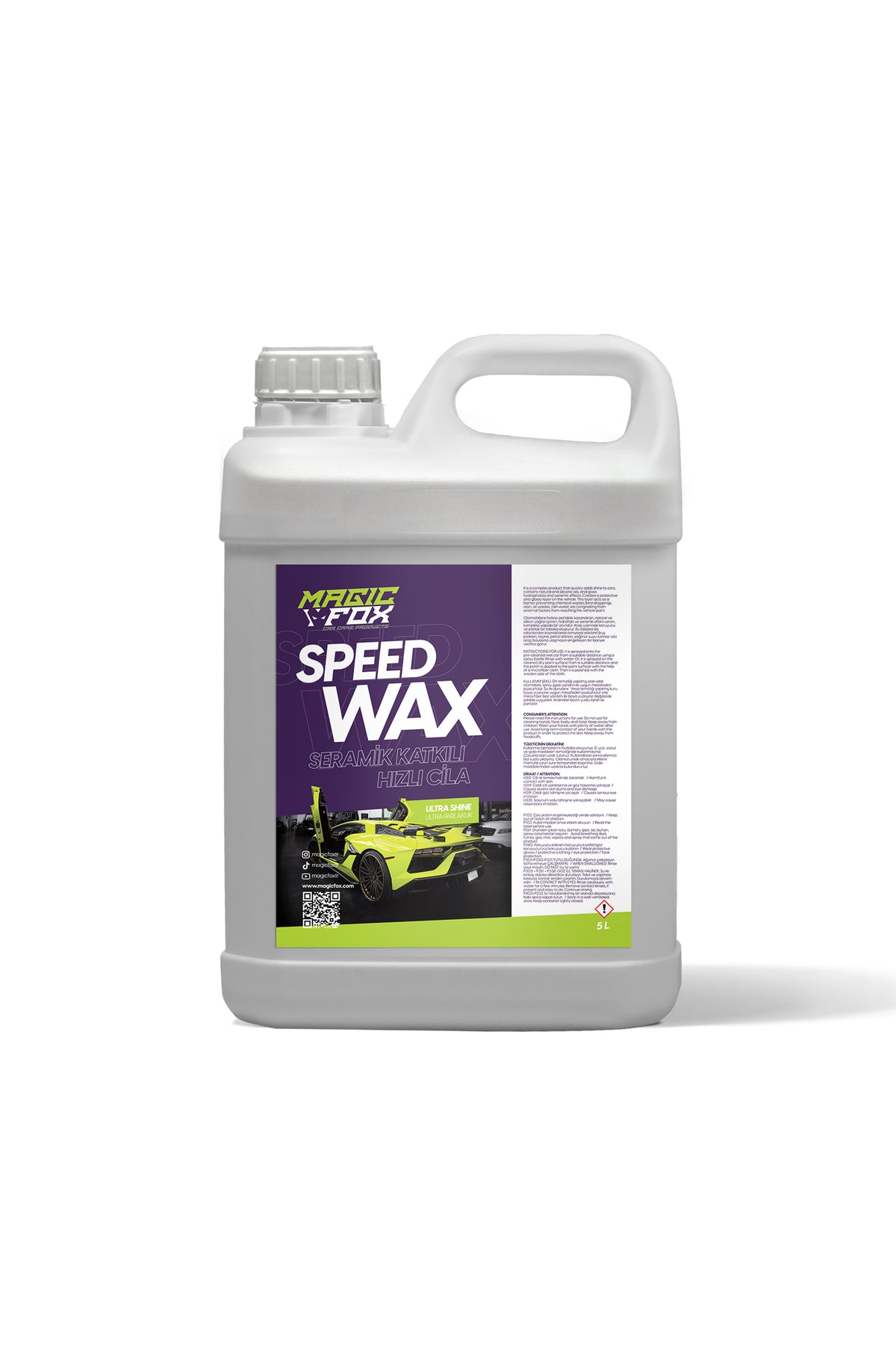 Seramik Katkılı Hızlı Cila Boya PPF ve Seramik koruyucu 5 Litre