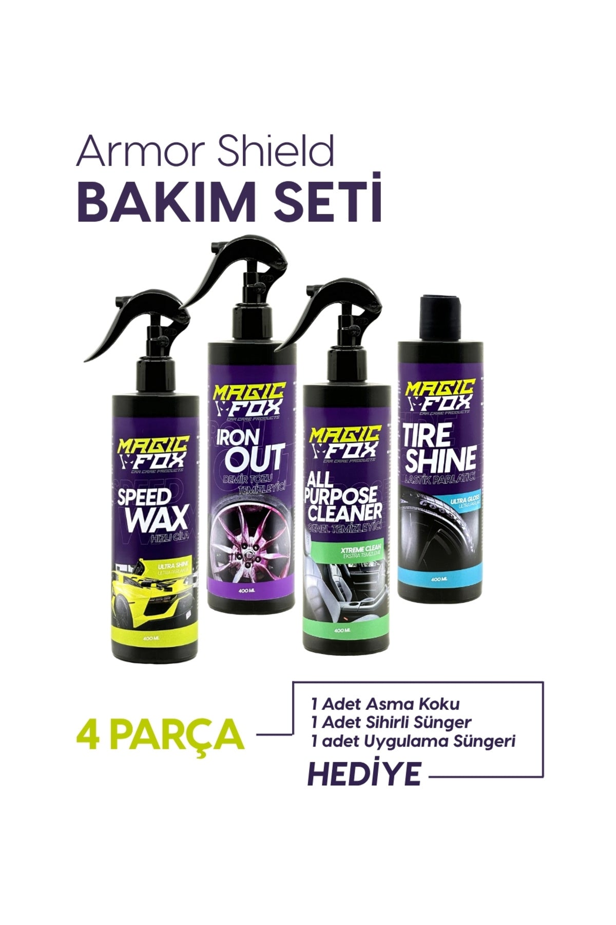 Armor Shield oto ve araç bakım Paketi