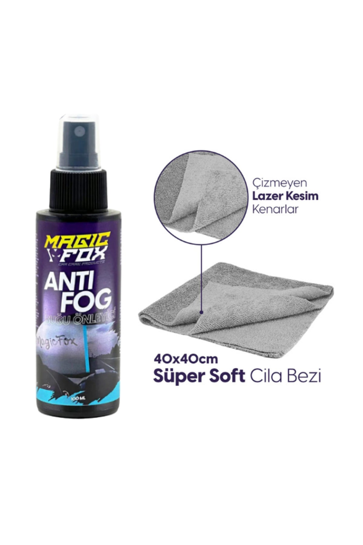 Buğu Önleyici Mikrofiber Bez Seti
