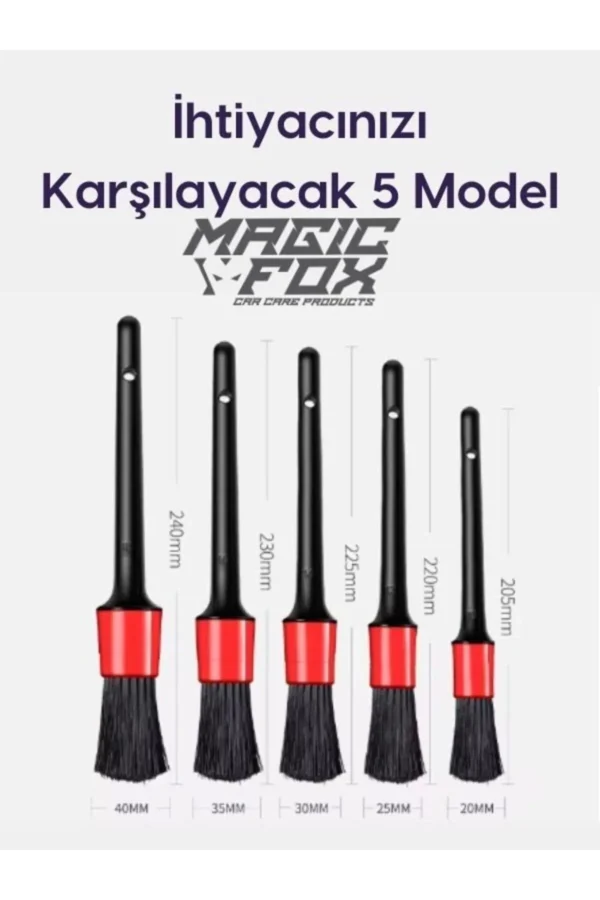 Detaylı Araba Temizlik Fırçası Seti