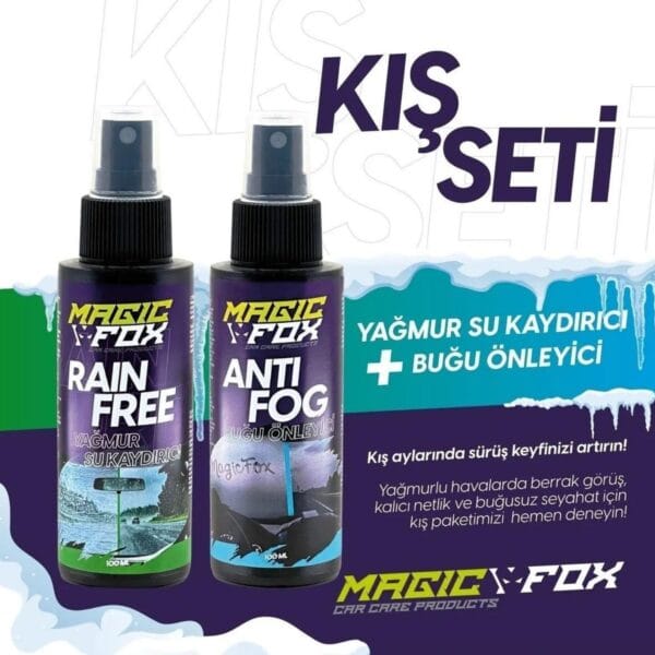Yağmur Su Kaydırıcı ve Buğu Önleyici Kış Seti - Görsel 2