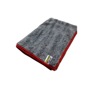 450 GSM Gri Oto Kurulama Havlusu - Çift Yüzlü, Yüksek Emici, Overloklu Profesyonel Performans!