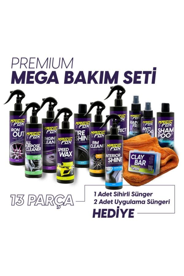Premium Mega Oto Bakım Seti