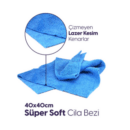 Profesyonel MikroFiber Bez İki Renk 40 x 40 cm - Lazer Kesim Kusursuz Parlaklık!